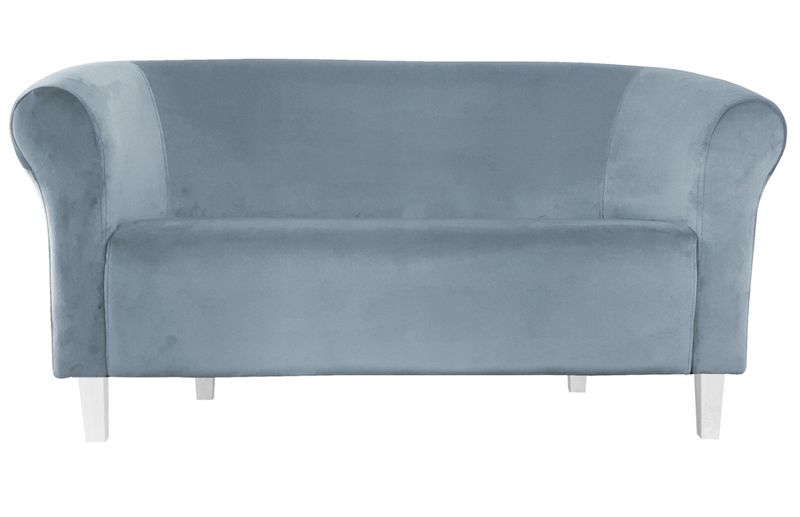 Sofa Milo BL06 szary błękit nogi 15 białe zdjęcie 1