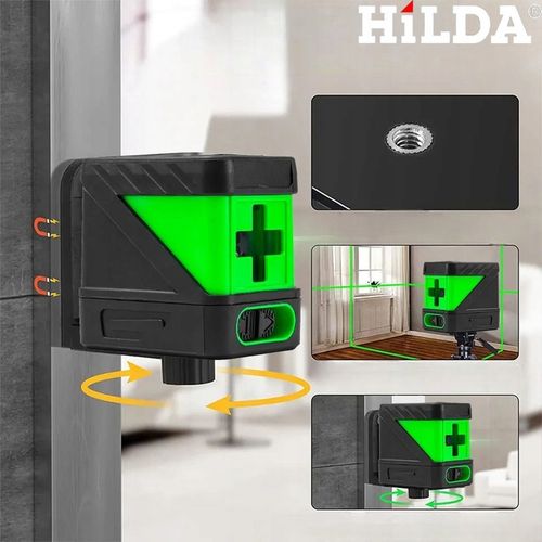 HILDA POZIOMICA LASEROWA MINI MAŁY LASER KRZYŻOWY SAMOPOZIOMUJĄCY na Arena.pl
