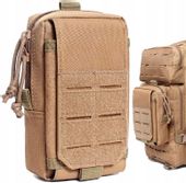 Saszetka militarna Taktyczna Wojskowa nerka paska  T125_Piaskowy