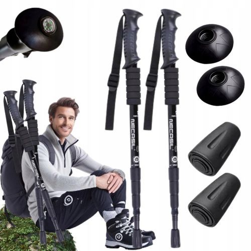 KIJE TREKKINGOWE ANTISHOCK DO CHODZENIA PO GÓRACH NORDIC WALKING KIJKI ALU na Arena.pl