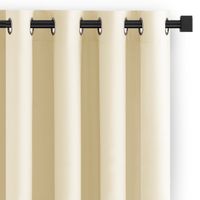 Zasłona do salonu CARLI na przelotkach gładka 140x250 kremowa Restilo