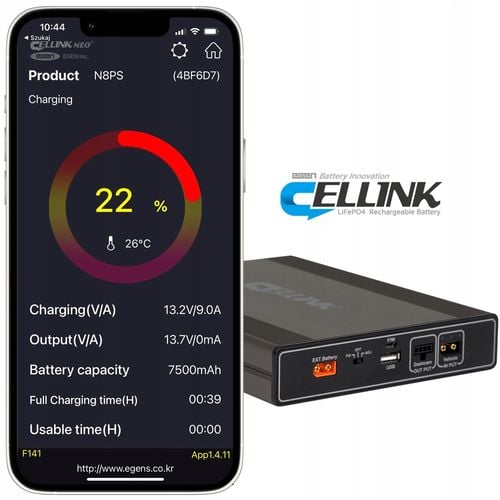 Powerbank Cellink 7500 mAh szary na Arena.pl