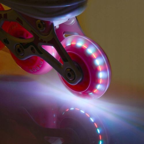 Rolki 4w1 LED Łyżwy Wrotki Rolko-Wrotki regulowane Meteor rozmiar M 34-37 na Arena.pl
