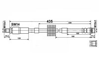 Peugeot 5008 Zestaw Przewodów Hamulcowych Elastycznych Gumowych