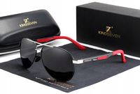 OKULARY PRZECIWSŁONECZNE KINGSEVEN POLARYZACJA pilotki aviator N7720