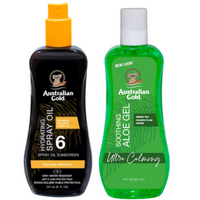 Australian Gold SPF6 Olejek W Sprayu Ochronny + Aloe Po Opalaniu