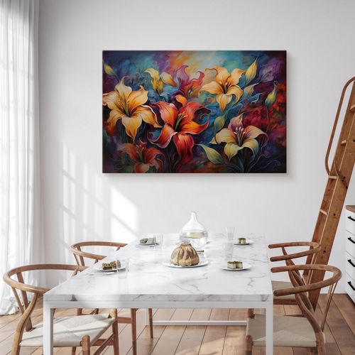 Obraz Do Sypialni Tropikalne Kwiaty Natura Rośliny Abstrakcja 90cm x 60cm na Arena.pl