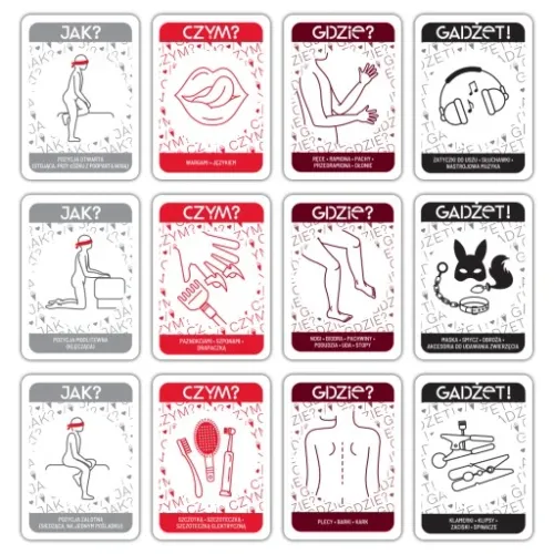 GRY DO SEKSU! Zestaw gier EROTYCZNYCH dla par OH YES! PREZENT DZIEŃ KOBIET na Arena.pl