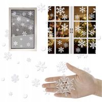 2X NAKLEJKI ŚWIĄTECZNE NA OKNO SZYBĘ OZDOBY ŚWIĘTA MIKOŁAJ BOŻE NARODZENIE