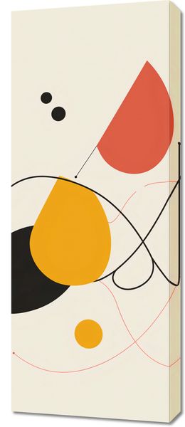 Obraz 40x100cm Rapsodia Kształtów zdjęcie 1