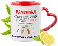 Pożegnanie Z Pracy Czerwony Z Uszkiem W Kształcie Serca Na Prezent