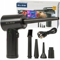 TURBO MOCNA DMUCHAWA ELEKTRYCZNA AKUMULATOROWA DO LIŚCI 68W OGRODOWA