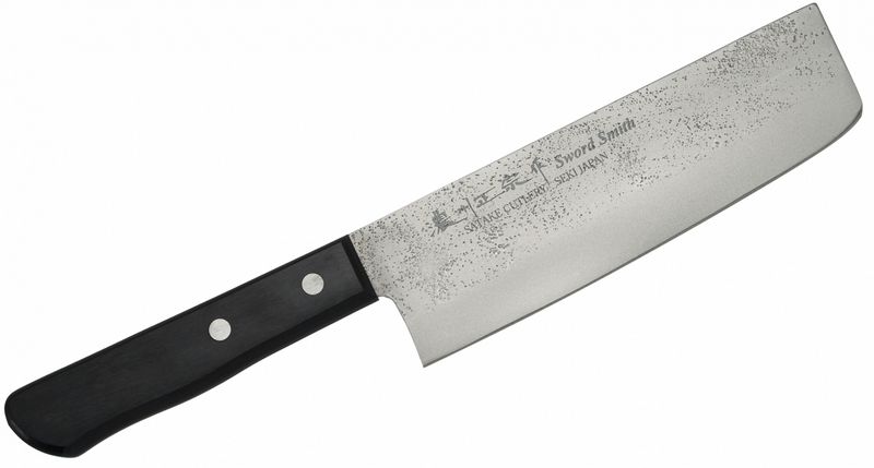 Nóż Nakiri 16 cm Satake Nashiji Black Pakka zdjęcie 1