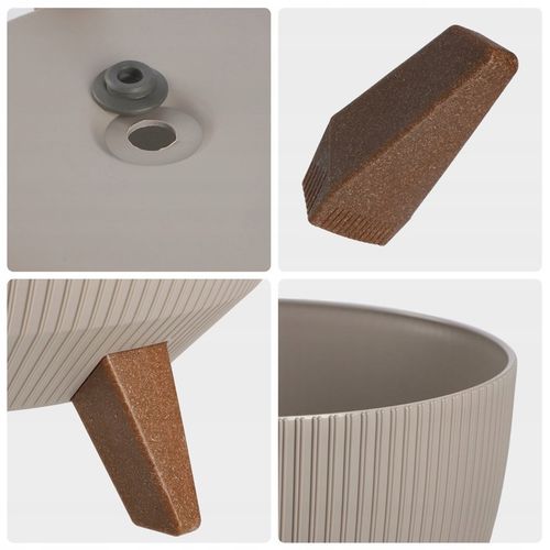 DONICZKA DONICA OSŁONKA NA NÓŻKACH WKŁAD KWIETNIK 24cm BEŻOWA MISA na Arena.pl