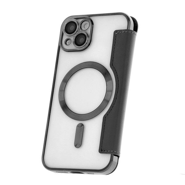 Etui Smart Chrome Mag do iPhone 15 Plus 6,7" czarny zdjęcie 1