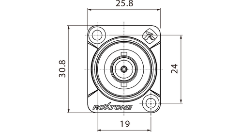 Roxtone gniazdo tablicowe dwustronne BNC RAB75D na Arena.pl