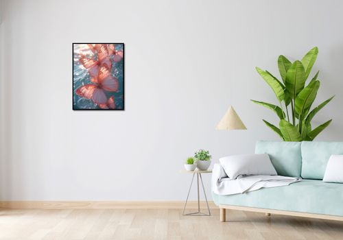 Plakat 50x65cm Świetliste Motyle na Arena.pl