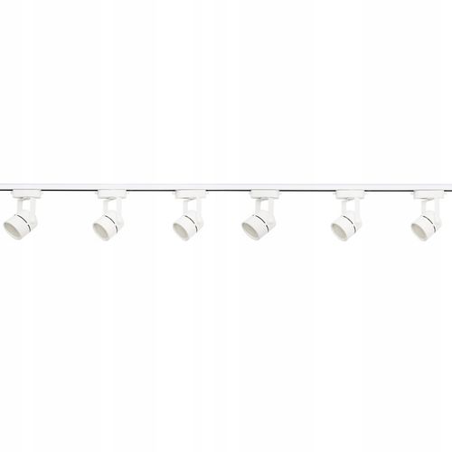 Zestaw 6x SPOT REFLEKTOR RUCHOMY BIAŁY NA GU10 + SZYNOPRZEWÓD Szyna 2m na Arena.pl
