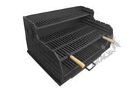 GRILL OGRODOWY RODZINNY NR 4 - BEZ NÓG stojący na nóżkach żeliwny