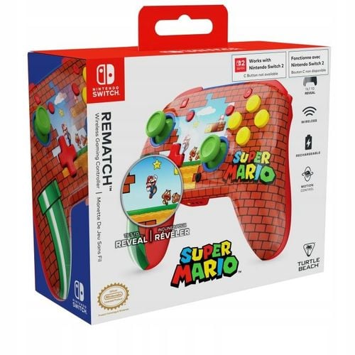 Kontroler bezprzewodowy TURTLE BEACH Rematch Nintendo Mario Bricks na Arena.pl