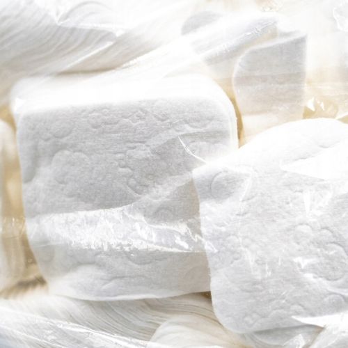 WACIKI KOSMETYCZNE PROSTOKĄTNE 11,5 CM X 9,5 CM BEZPYŁOWE BAWEŁNIANE na Arena.pl