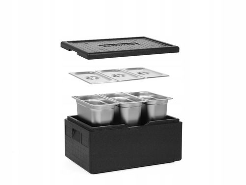 Pojemnik termoizolacyjny termobox 47,5 L GN 1/1 z pokrywą 250 mm TECHNICA na Arena.pl