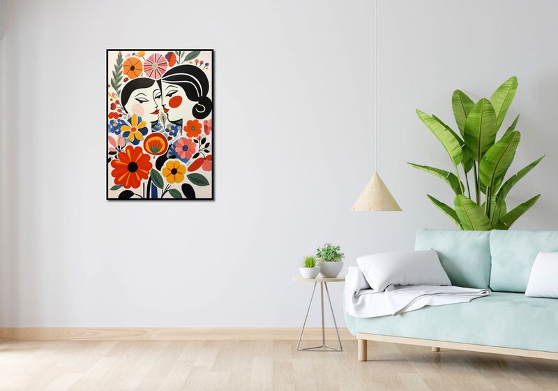Plakat 64x90cm Kwiatowy Romans zdjęcie 4