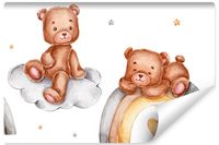 Fototapeta Słodkie MISIE Tęcza Gwizdki Bajka Styl Boho 450cm x 300cm