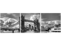 60 90CM OBRAZ 3 ELEM TOWER BRIDGE ŚCIENNY DRUK PŁÓTNO