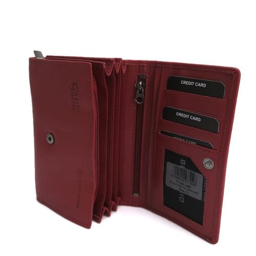 Damski portfel MATTE - czerwony na Arena.pl