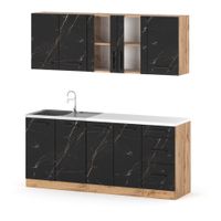 Meble Kuchenne Nowoczesne Komplet Rest 2.0m Zestaw Modułowy San Sebastian