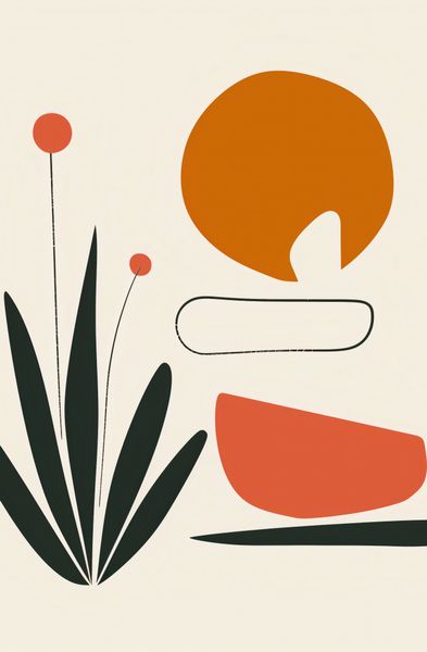 Plakat 53x81cm Abstrakcyjny Zen zdjęcie 1