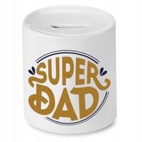 Skarbonka Dla Taty Super Dad Super Tata Prezent Z Nadrukiem Ze Zdjęciem