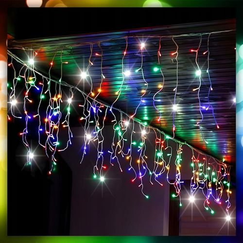 SOPLE LAMPKI CHOINKOWE ŚWIATEŁKA 300 LED 12M GRUBY KABEL FLASH ZEWNĘTRZNE na Arena.pl