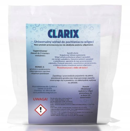 Wkład do pochłaniacz wilgoci osuszacz zapas - 500g x 10 szt na Arena.pl