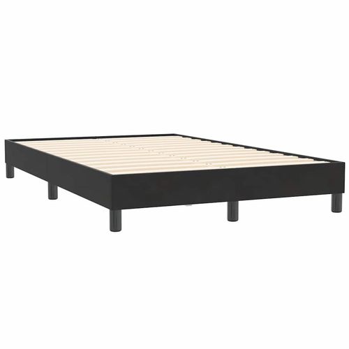 Łóżko Box Spring bez materaca Czarne 120x210 cm Aksamit na Arena.pl