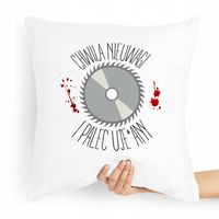 Poduszka Stolarza Chwila Nieuwagi I Palec Uje*Any Z Nadrukiem Ze Zdjęciem