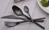 Zestawy Sztućców - New Design - CZARNY 24 szt