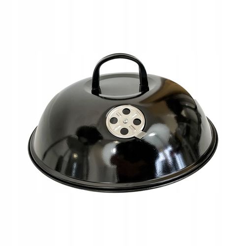 GRILL OGRODOWY WĘGLOWY OKRĄGŁY PRZENOŚNY POKRYWA RUSZT + 4 x MATA BBQ na Arena.pl