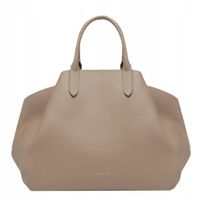 Coccinelle torebka shopper skóra naturalna brązowy