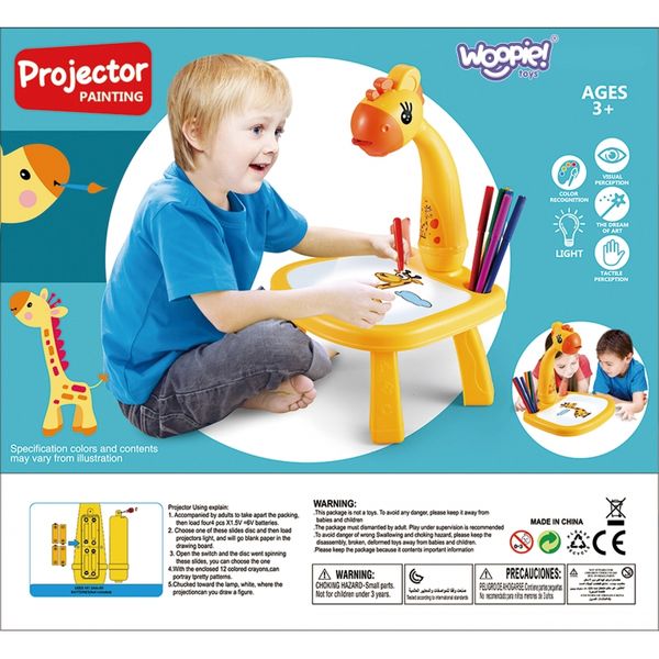 WOOPIE Tablica do Rysowania Projektor Żyrafa + Flamastry zdjęcie 16