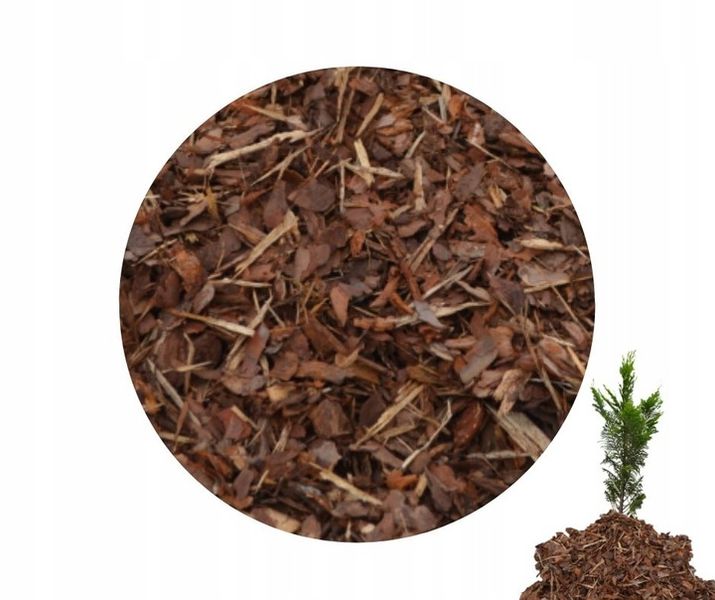 Kora Sosnowa Drobna 80L ściółka naturalna do ogrodu ochrona roślin zdjęcie 2