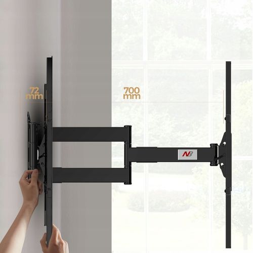 Certyfikowany Solidny Obrotowy Uchwyt do Telewizora Wieszak TV 75-110" na Arena.pl