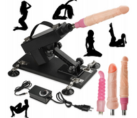 Sex maszyna wibrator zestaw 3x DILDO machine GUN