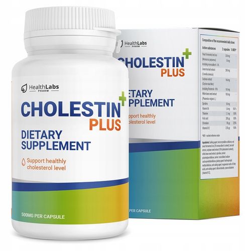 Cholestin Plus - 30 Kapsułek na Prawidłowy Cholesterol i Zdrowe Serce - HLP na Arena.pl