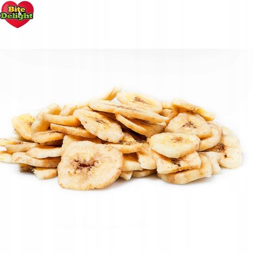 Chipsy bananowe bez cukru niesłodzone 2kg Zdrowa przekąska suszony banan na Arena.pl