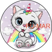 Opłatek na tort KOT Kotek Kotki Kiciuś Kocur Miluśiński Tekst Gratis