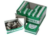 pinezki metalowe srebrne - 10 op. x 5 0szt.   pi-206m