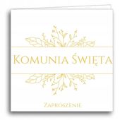ZAPROSZENIA NA KOMUNIĘ ŚWIĘTĄ ZŁOTY GOŁĄBEK 10 SZTUK I KOMUNIA ŚWIĘTA