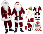 WELUROWY STRÓJ MIKOŁAJA VIP BURGUND ROZMIARY REAL FOTO 14EL